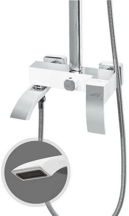 Душевая система Hansberge Cubito H5077W1 Хром Белая