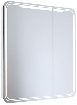 Зеркальный шкаф Mixline Виктория 70 L 547259 с подсветкой цвет Белый