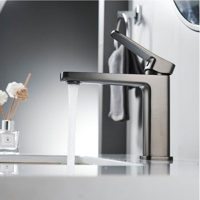 Смеситель для раковины Shevanik S9901T цвет Оружейная сталь