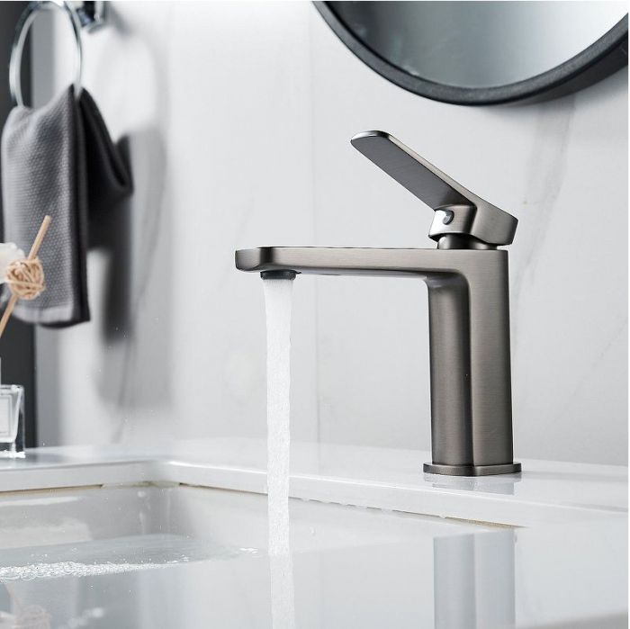 Смеситель для раковины Shevanik S9901T цвет Оружейная сталь