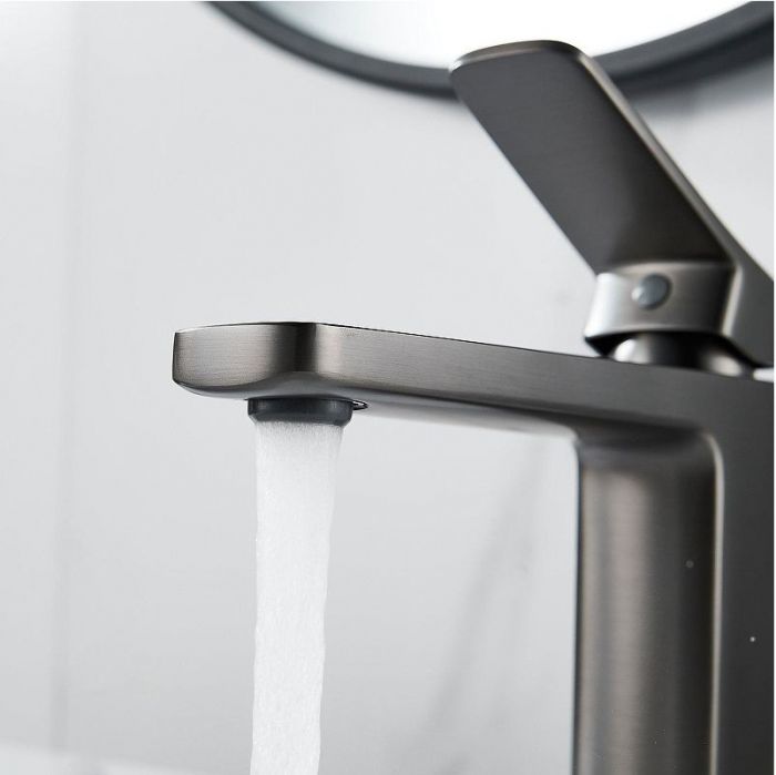 Смеситель для раковины Shevanik S9901T цвет Оружейная сталь