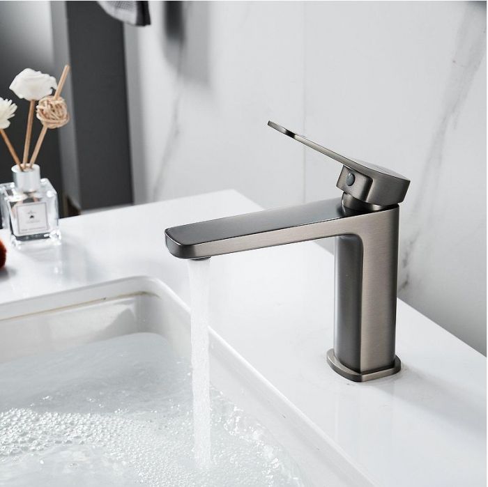 Смеситель для раковины Shevanik S9901T цвет Оружейная сталь