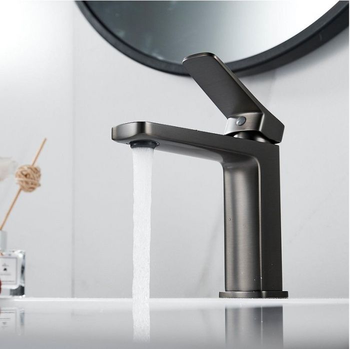 Смеситель для раковины Shevanik S9901T цвет Оружейная сталь