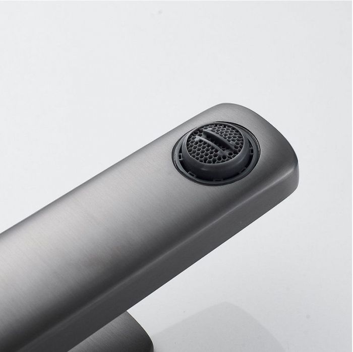 Смеситель для раковины Shevanik S9901T цвет Оружейная сталь