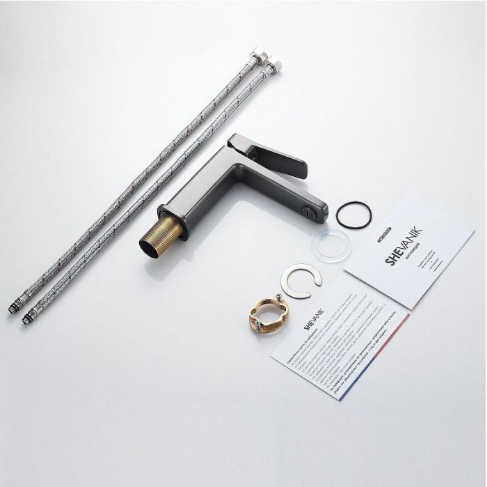 Смеситель для раковины Shevanik S9901T цвет Оружейная сталь