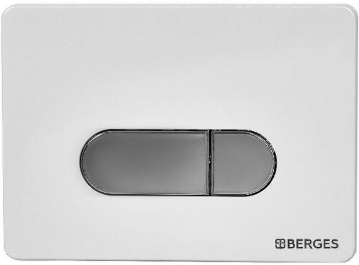 Инсталляция Berges Novum 040237 для унитаза с клавишей смыва Белый Хром