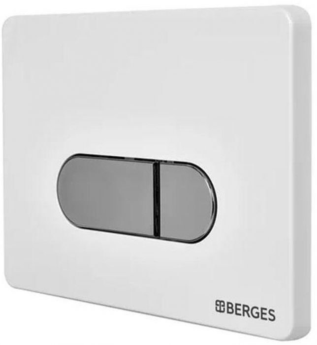Инсталляция Berges Novum 040237 для унитаза с клавишей смыва Белый Хром