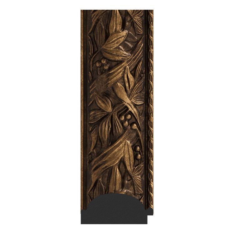 Зеркало EVOFORM  EXCLUSIVE-G FLOOR BY 6366 114x203 византия бронза 99 мм пристенное напольное с гравировкой в багетной раме