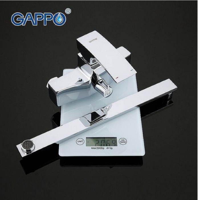 Смеситель для ванны Gappo G07 G2207 универсальный Хром