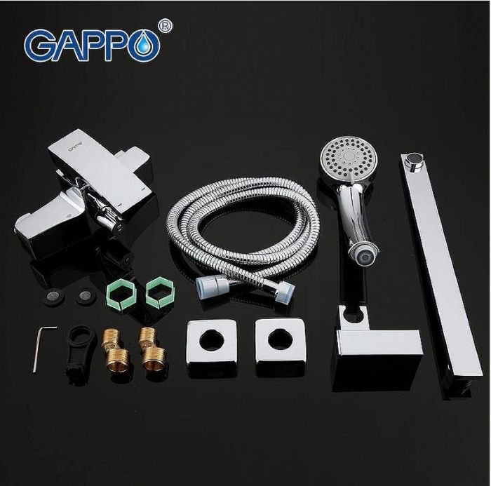 Смеситель для ванны Gappo G07 G2207 универсальный Хром