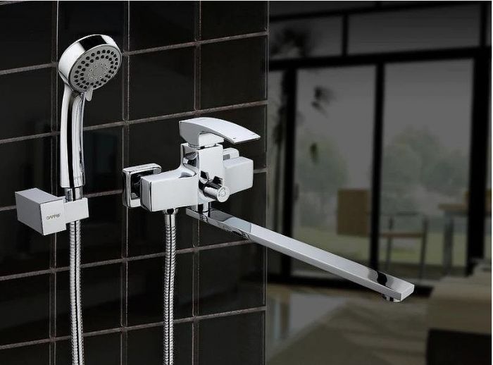 Смеситель для ванны Gappo G07 G2207 универсальный Хром