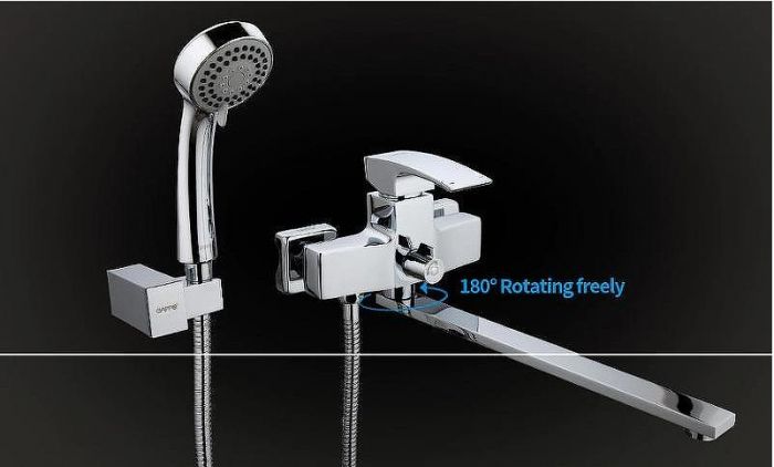 Смеситель для ванны Gappo G07 G2207 универсальный Хром