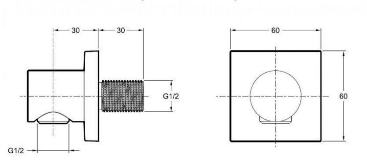 Подключение шланговое Jacob Delafon Modulo E8467-CP