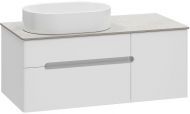 Тумба с раковиной Misty Роял 100 УТ000014971 подвесная Белая матовая