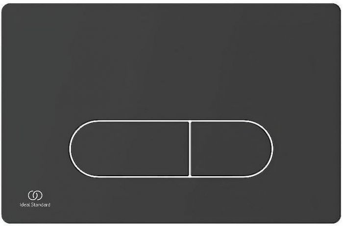 Комплект унитаза с инсталляцией Ideal Standard Tesi Rimless TT00003/115A6 с сиденьем Микролифт и Черной матовой клавишей смыва