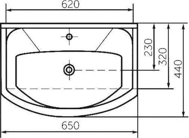 Тумба с раковиной DIWO Сочи 65 цвет Зеленый