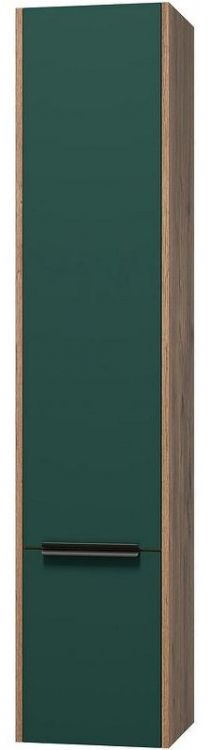 Шкаф пенал Brevita Greenwood 35 L GRE-05035-08Л подвесной Зеленый матовый Дуб Галифакс олово