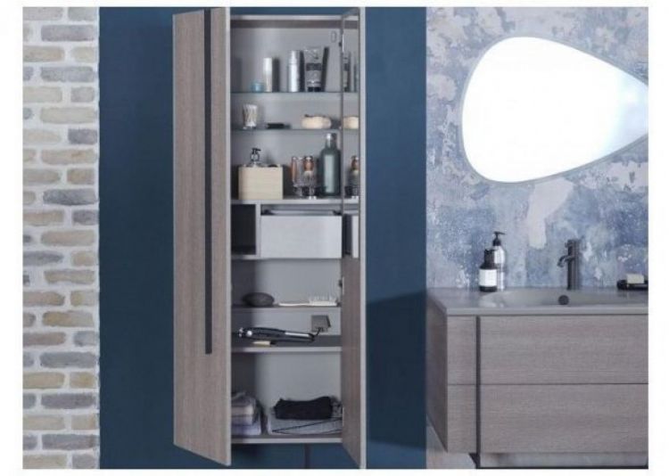 Шкаф-пенал 60 см Jacob Delafon Nouvelle Vague EB3046-E73, фактурный дуб Шкаф-пенал 60 см Jacob Delafon Nouvelle Vague EB3046-E73, фактурный дуб