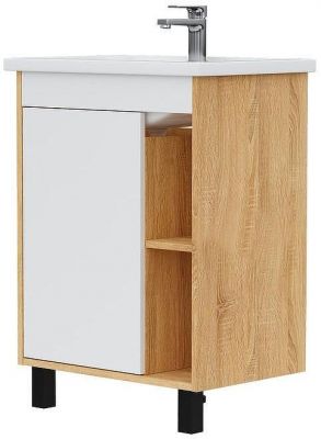 Тумба под раковину Volna Osmond 60 tnOSMOND60.1D-04 цвет Белый Дуб сонома