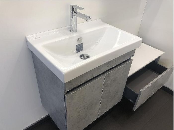 Тумба Comforty Осло 60 00-00000838 подвесная Бетон светлый