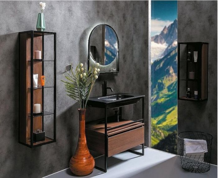 Тумба Boheme Armadi Art Loft 80 894-080-D подвесная Dark Wood
