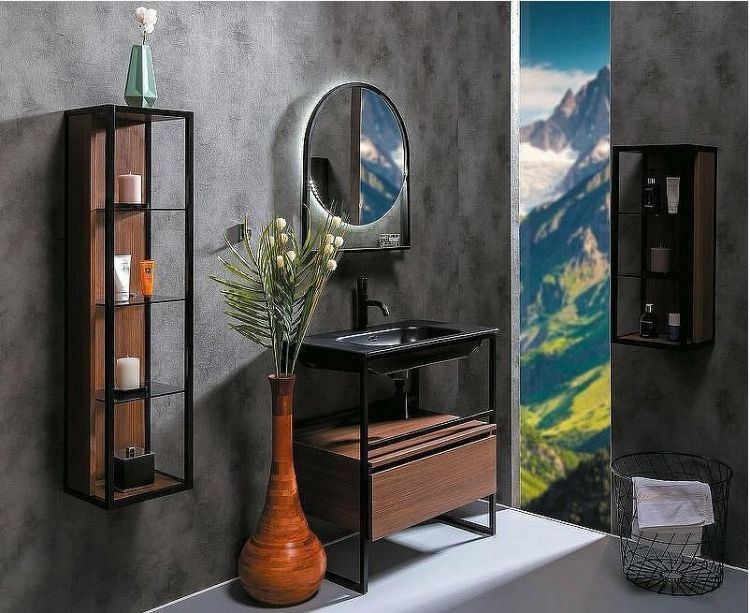 Тумба Boheme Armadi Art Loft 80 894-080-D подвесная Dark Wood