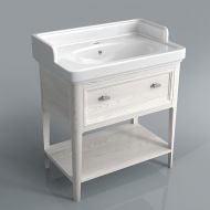 Тумба Provence под умывальник Pompei напольная 80 см, белый