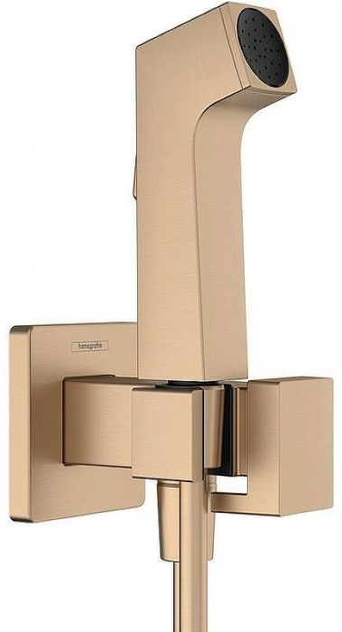 Гигиенический душ со смесителем Hansgrohe Bidette E 1jet  29233140 Шлифованная бронза