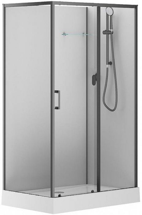 Душевая кабина Aquanet Passion EVO Black 120х80 R 282011 без гидромассажа