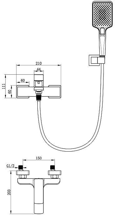 Смеситель для ванны Oliveeka D OL-639003A-BG цвет Золото матовое Смеситель для ванны Oliveeka D OL-639003A-BG цвет Золото матовое