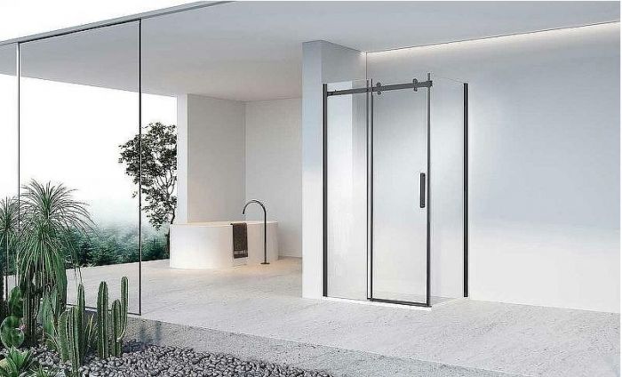 Душевой уголок Vincea Como-N 130x80 VSR-4CN8013CLB профиль Черный стекло прозрачное
