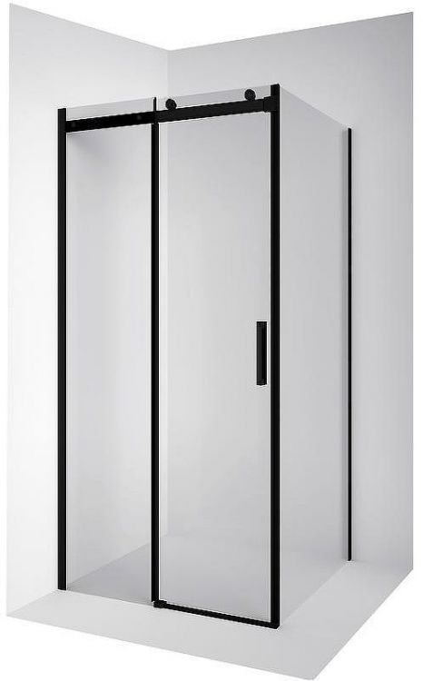 Душевой уголок Ambassador Benefit 120x80 19021201HB-80HB профиль Черный стекло прозрачное