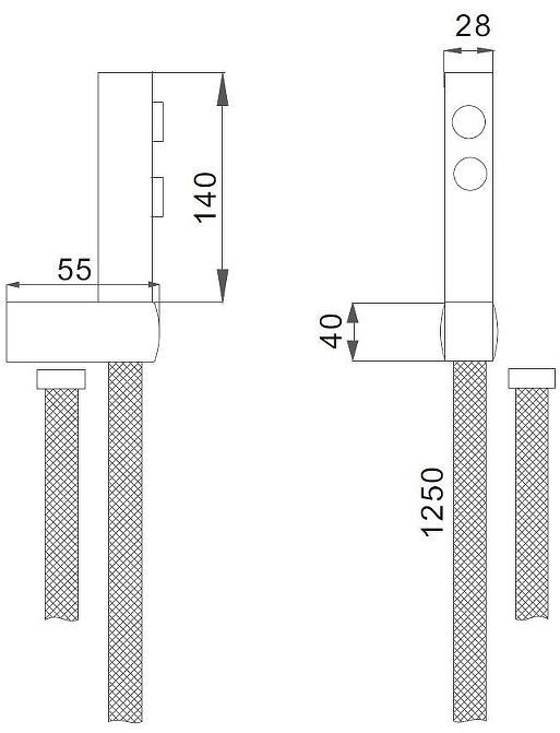 Гигиенический душ D-Lin D61039 цвет Хром