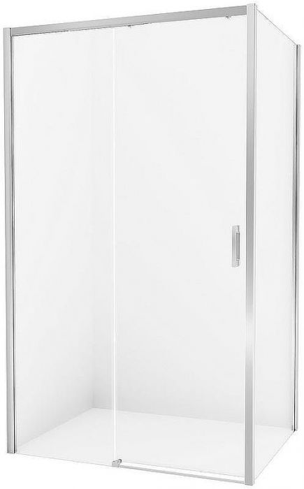 Душевой уголок New Trendy Prime Chrome 130х100 L D-0304A/D-0125B профиль Хром стекло прозрачное