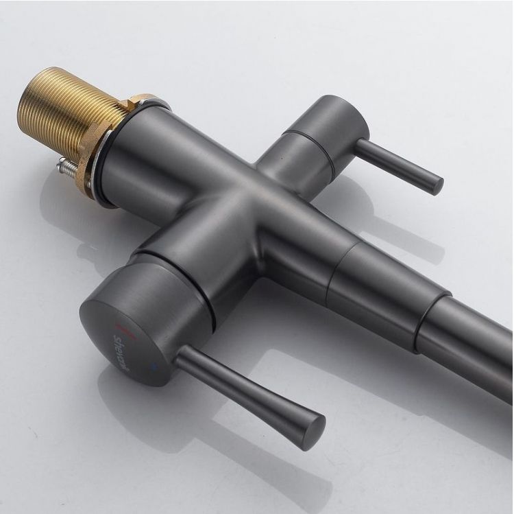 Смеситель для кухни Shevanik S428T цвет Оружейная сталь Смеситель для кухни Shevanik S428T цвет Оружейная сталь