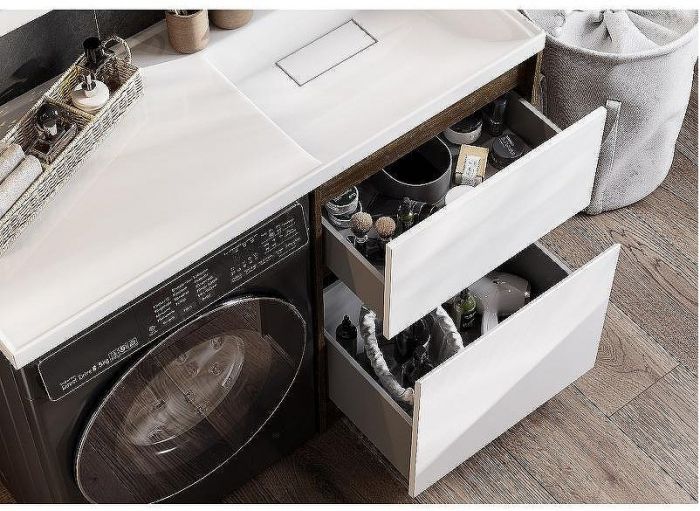 Тумба под раковину Aquaton Лондри 120 1A266901LHDR0 Дуб Рустикальный без фасада