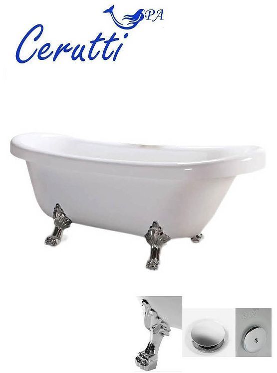 Акриловая ванна Ceruttispa Classic 157x74 CT9323 без гидромассажа Акриловая ванна Ceruttispa Classic 157x74 CT9323 без гидромассажа