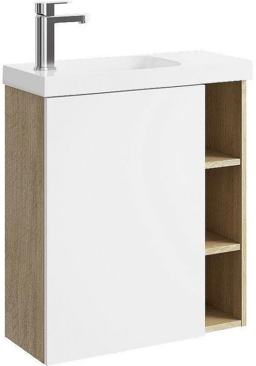 Корпус тумбы под раковину Aqwella Alba 60 L ALB0106LDD подвесной Дуб Давос