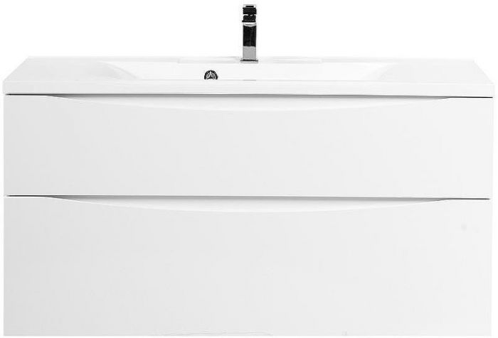 Тумба под раковину BelBagno Marino-H60 110 MARINO-H60-1100-2C-SO-BL-P подвесная Bianco Lucido