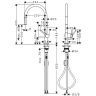 Hansgrohe Talis M54 Смеситель для кухни, на 1 отв, излив 21cм., с вытяжным изливом, цвет: хром
