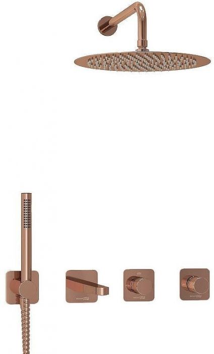 Душевая система WasserKRAFT Paar A8851.310.311.338.330.290.292.291 Розовое золото