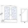 Душевой бокс River Nara 170x80 МТ 10000003026 с поддоном