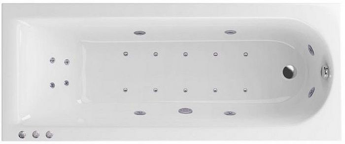 Акриловая ванна Excellent Aurum 180x80 WAEX.AUR18.LUX.CR с гидромассажем