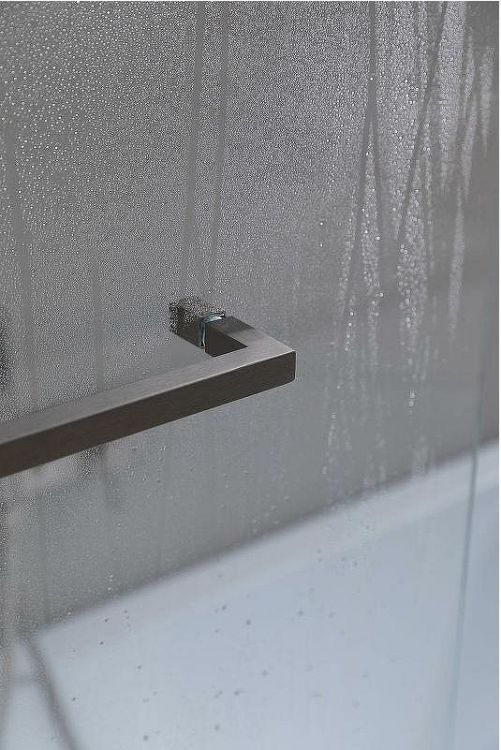 Шторка на ванну Allen Brau Priority 80 3.31024.BA профиль Серебро браш стекло прозрачное