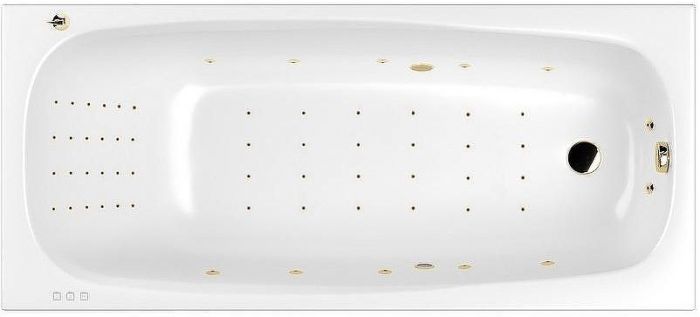 Акриловая ванна Whitecross Layla Slim 180x80 0122.180080.100.NANO.GL с гидромассажем