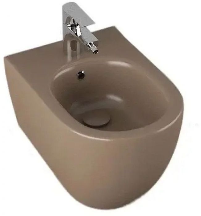 Биде Isvea Infinity  10NF41001SV-2H подвесное цвет Коричневый матовый