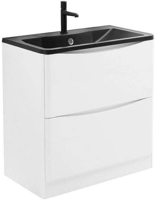 Тумба под раковину BelBagno 80 ACQUA-800-2C-PIA-BL Bianco Lucido
