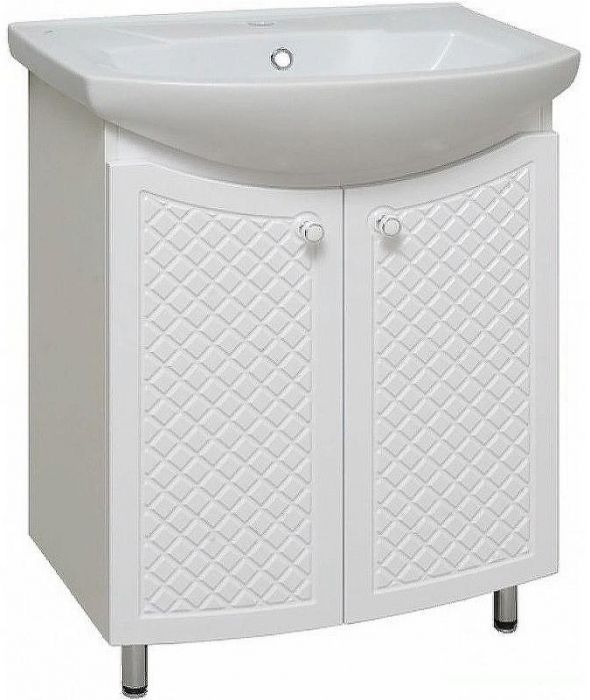 Тумба под раковину Runo Милано 65 УТ000002087 Белая