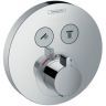 Hansgrohe ShowerSelect S Термостатический смеситель на 2 потребителя, внешняя часть, цвет: хром