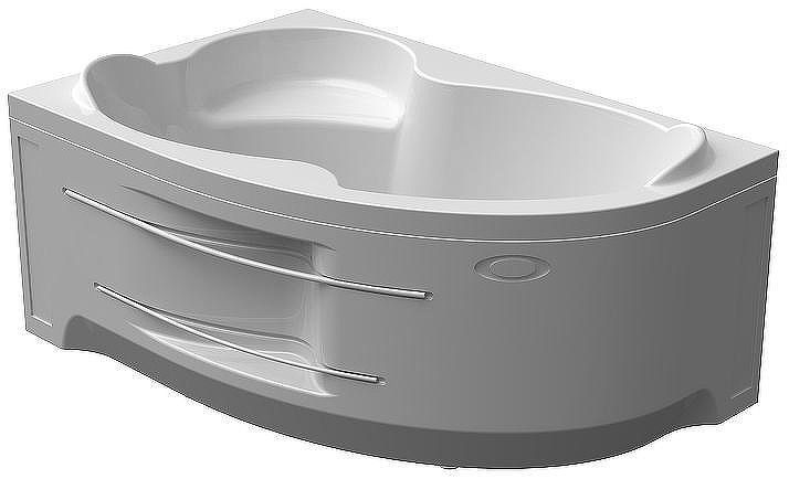 Акриловая ванна Radomir Vannesa Ирма 149х96 L 2-77-2-1-0-216 с гидромассажем Актив Хром